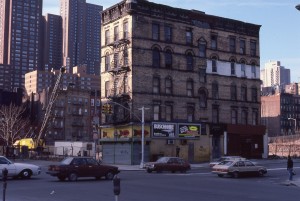 2nd Ave. and E. 96th St., looking towards E. 95th St., NYC, Jan. 1985          